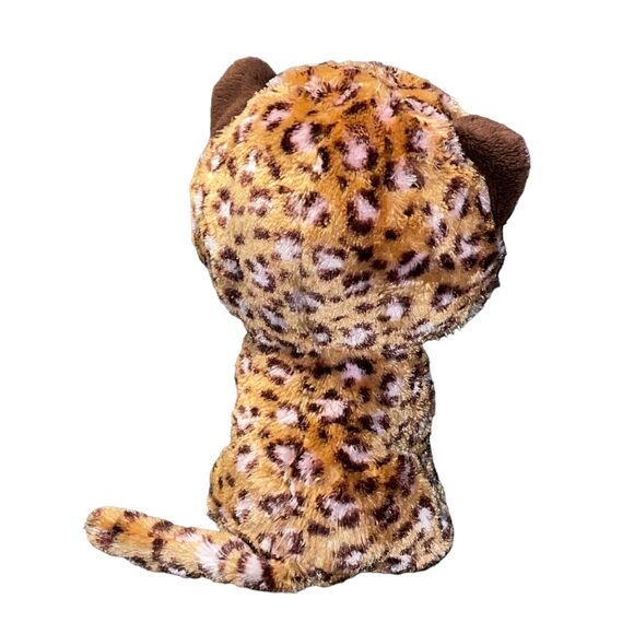 Ty Beanie Boos Plush Leopard Jaguar Tiger Patches Stuffed Animal Glitter Eye 10" - Picture 5 of 11